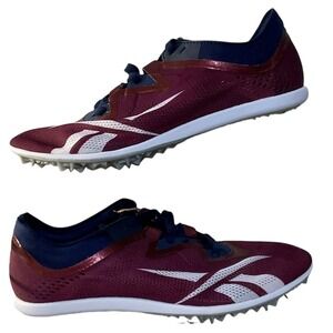 Reebok RBTC Racer 1 Track Spikes Maroon Navy White FY1597 Womens 8 NEW